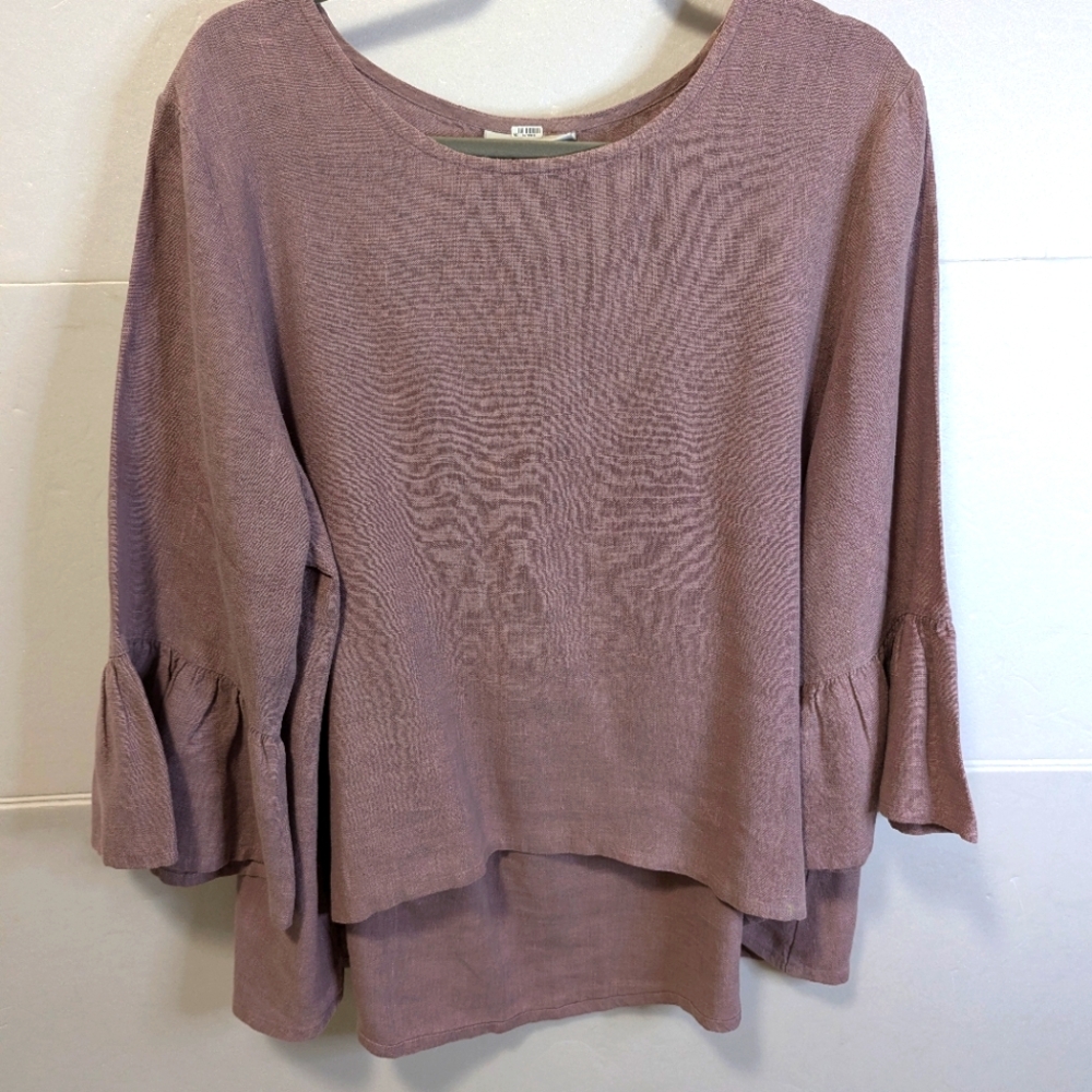 Women's Lavender Bryn Walker LinenTop
